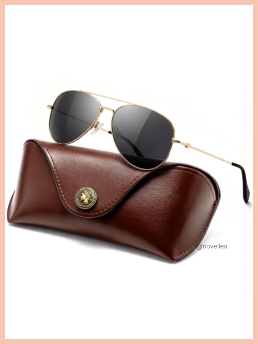 Classic Aviator Sunglasses for Men Women UV Protection Glass Lenses
